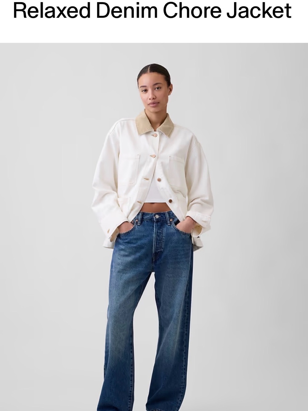 GAP cream /beige/ tan  Chore Jacket/ barn coat